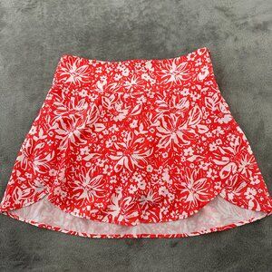 Krimson Klover Scarlet Floral Mini Skirt